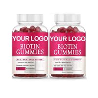 Gummies véganes à la biotine 1000 mcg en vrac pour femmes et hommes, pour cheveux, peau et ongles - Prix usine