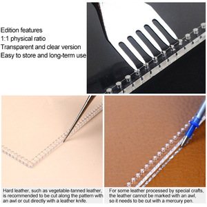 Bán Buôn Túi Đeo Vai Túi Đưa Thư Da Craft Perspex Purse <span class=keywords><strong>Pattern</strong></span> <span class=keywords><strong>Stencil</strong></span> Rõ Ràng Acrylic Wallet Template - Product Image 3