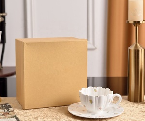 White Eco-Friendly Minimalist Floral Fresh Pattern Bone China European <b>Tea</b> <b>Set</b> - Product Image 3