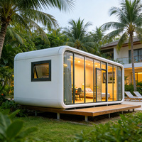 Kabin Apple Mewah Modular Prefabrikasi untuk Proyek Glamping dan Resor Hutan