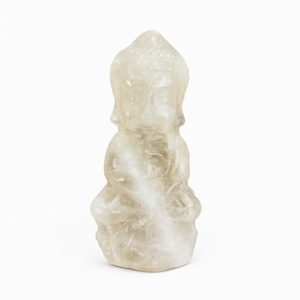 Sculpture de Bouddha bébé en pierre précieuse citrine, un symbole radieux de paix, de positivité et de prospérité, décoration d'intérieur - Product Image 3