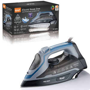 Plancha de Vapor Eléctrica Ajustable de 3000w, Plancha Portátil con Suela de Cerámica Antiadherente para Ropa con Vapor de Impacto - Product Image 1