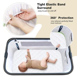 Protector de Colchón Acolchado Impermeable para Cuna, Ligero, Suave, Transpirable y Ultra Cómodo - Product Image 4