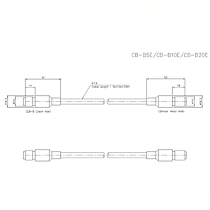 키엔스 CB-B3/CB-B5/CB-B10 센서 헤드-컨트롤러 케이블, IP67 등급, PVC 소재, 레이저 프로파일러 측정 시스템용 - Product Image 4