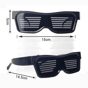Lunettes LED Lumineuses Rechargeables USB à 8 Motifs Clignotants pour Fête - Product Image 5