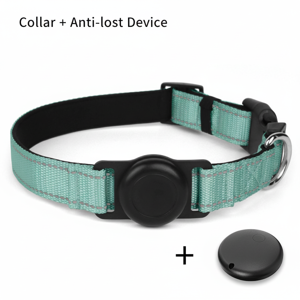 Collier vert taille L + localisateur ios