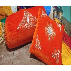 Soft Velvet Pillow Case Cushion Luxury Abstract Design Decorative Pillow for <b>Wedding</b> and Home Decor Elegant Comfortable Look - Product Image 1