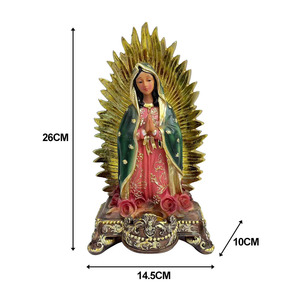 Adorno de Resina Sintética Pintado a Mano de 26 CM de Alto con Forma Irregular de María, para el Día de la Madre, Regalo de Inauguración de Casa, Artesanía Mexicana - Product Image 6