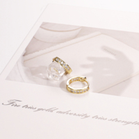 Joyería CM Al Por Mayor Latón Chapado en Oro de 14k Para Mujer Exquisitos Juegos de Pendientes de Circón de Moda Regalo Para Citas