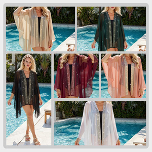 Pañuelo para la Cabeza de Mujer, Elegante, Minimalista, Brillante, de Color Sólido, para Salidas de Verano, Protección Solar, Transpirable - Product Image 4