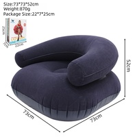 Canapé-chaise de loisirs portable en tissu paresseux gonflable pour sac de couchage extérieur