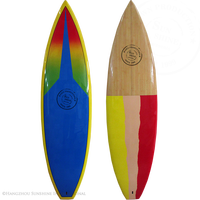 Planche de surf courte personnalisée en fibre de verre, résine et mousse EPS