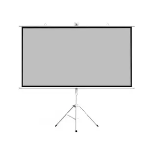 60 inch 4:3 Mobile portable floor stand tripod projector screen office home theater HD projection screen