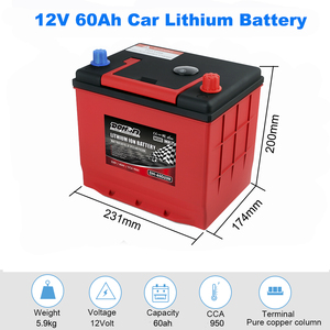 Werkseitige Lieferung Elektroauto Lithium-Ionen-Batterie 1500CCA lifepo4 Autos tarter 12v 50ah Lithium-Ionen-Autobatterie - Product Image 2
