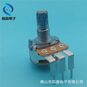 โพเทนชิโอมิเตอร์แบบหมุน Wh148 1 ช่อง แกนเกลียว M6x0.75 แบบมีร่อง B1K B10K B50K สำหรับอุปกรณ์อิเล็กทรอนิกส์ - Product Image 3
