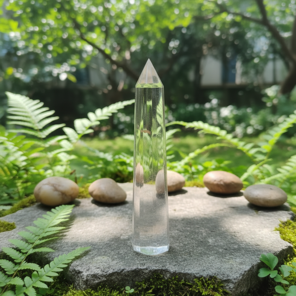 จุดควอตซ์ใส 24 เหลี่ยม