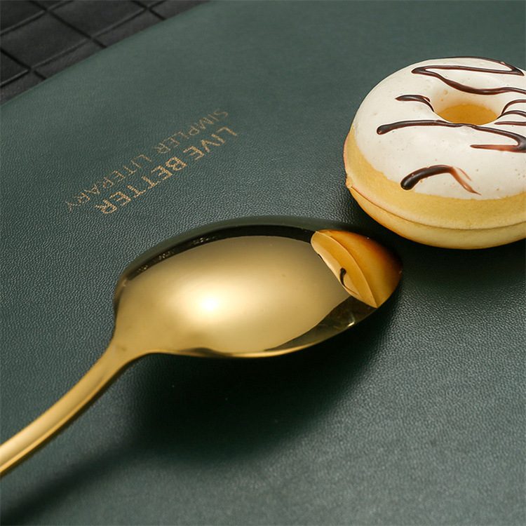 Golden Modern Disposable Stainless Steel Party Tableware Knife Spoon Fork Luxury High Quality Cutlery Set · image 5