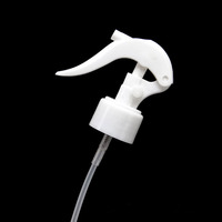 En stock 100ml 150ml 250ml 300ml 350ml 500ml Bouteilles rondes en plastique HDPE blanc avec brume fine Mini pulvérisateur à gâchette