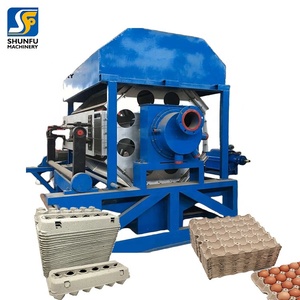 Machine <span class=keywords><strong>à</strong></span> fabriquer des plateaux ou des cônes de cartons d'œufs en pulpe moulée pour l'emballage des œufs - Product Image 1