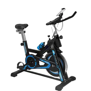 RUIBU kapalı alüminyum bisiklet bisiklet sabit egzersiz ile iplik bisiklet nabız monitörü rahat koltuk minderi