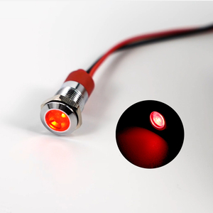 6mm Metalen Indicatorlampje Neon LED IP65 110V 220V AC Stroomstatus & Stroomsignaal Indicatoren voor Instrumentenpaneel - Product Image 1