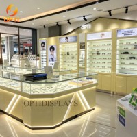 Mueble Moderno para Exhibición de Gafas, Vitrina Personalizada para Exhibición de Lentes de Sol y Mostrador de Vidrio para Tiendas en Centros Comerciales