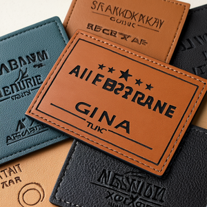 Nhà Sản Xuất Bán Buôn May Tùy Chỉnh Thiết Kế Chất Lượng Cao <span class=keywords><strong>PU</strong></span> Tư Nhân Tổng Hợp Mỏng Quần Áo Giả Da Nhãn Cho Giày Thẻ - Product Image 3