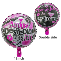 Ballon en feuille en forme de cœur imprimé Je t'aime Ballon de 18 pouces Espagnol Te Quiero Te Amo pour l'anniversaire Décoration de la Saint-Valentin