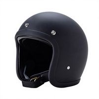 Casque de moto électrique léger en plastique renforcé de fibre de verre certifié 3C, exclusivité transfrontalière, style rétro cruiser
