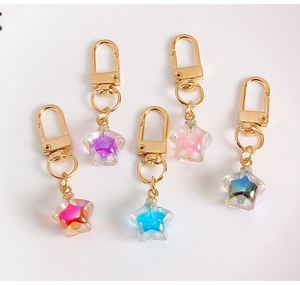 Porte-clés Cœur Transparent en Acrylique Scintillant Adorable pour Voiture, Sac à Main, Breloques Décoratives DIY - Product Image 2