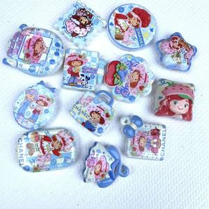 สายคล้องโทรศัพท์มือถือและกระเป๋าแบบอะคริลิคพิมพ์ลายสองด้าน รุ่น <span class=keywords><strong>Blue</strong></span> Series สำหรับสาวสายสตรอว์เบอร์รี่ พร้อมลูกปัด สำหรับตกแต่ง DIY - Product Image 3