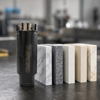 Foret à percussion diamanté pour marteau perforateur, scie cloche humide pour le perçage de granit, marbre, quartz, pierre, Dekton et carrelage