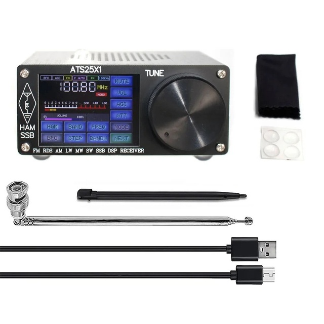 ATS25X1 Upgraded Version 2.4inch Touchscreen Full-Band Radio Receiver FM AM LW MW SSB