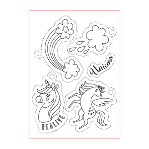 Unicorn Alpaca Painting Color DIY Heat Shrink <strong>Shrinky</strong> <strong>Dinks</strong> Novelty Handmade Training Toys - Product Image 4