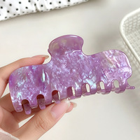 SHESHARES Juego de 4 Pinzas para el Cabello con Diseño de Dientes de Dibujos Animados Kawaii, Pinzas de Plástico con Forma de Molar Sonriente para Niñas