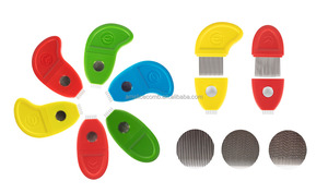 Nuevo Producto en Oferta, Accesorios para Mascotas, Limpiador de Pelo para Mascotas, Peine para Eliminar Pulgas y Garrapatas, Cepillo con Dientes de Acero y Mango de Plástico - Product Image 6