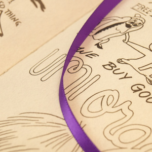 Vente directe usine Nouveau design Agenda A4/A5/A6 Couverture rigide en cuir PU avec dorure, reliure cousue, style livre de bandes dessinées, couleurs violet/autres, impression - Product Image 5
