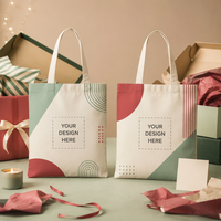 Meilleure Vente : Sac de Remplacement Double Usage en Tissu Écologique et Plastique pour Porte-Toile de Noël à Motif Élan, avec Impression Personnalisée et Encre Spécifique, Disponible en Stock