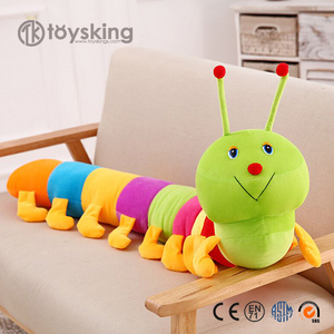 Encantadores juguetes educativos para bebés, <span class=keywords><strong>oruga</strong></span> <span class=keywords><strong>de</strong></span> <span class=keywords><strong>peluche</strong></span> rellena con bordado, tela <span class=keywords><strong>de</strong></span> felpa Velboa súper suave personalizada - Product Image 5
