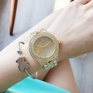 Unisex thạch anh Đồng hồ kim cương Thương hiệu bán buôn thời trang Quảng Châu trạm Tây xem 20 mét ban nhạc Chiều rộng kính quay số cửa sổ con trỏ - Product Image 2