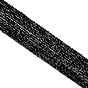 Kits de perles de pierre naturelle personnalisées de haute qualité tailles 2/3/4 MM Tourmaline noire coupe dure perles en vrac pour bijoux - Product Image 1