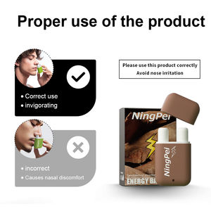 Inhalador de aceite esencial de menta portátil Stick Alerta Alivio del estrés Estimulador cerebral para viajes de trabajo Energía de enfoque instantáneo - Product Image 5