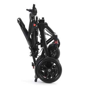 Nuevo controlador inteligente de fibra de carbono, silla de ruedas plegable automática, silla de ruedas motorizada portátil para discapacitados - Product Image 5