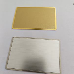 Biglietti da visita personalizzati ecologici con logo inciso biglietti da visita ibridi in metallo d NFC - Product Image 2