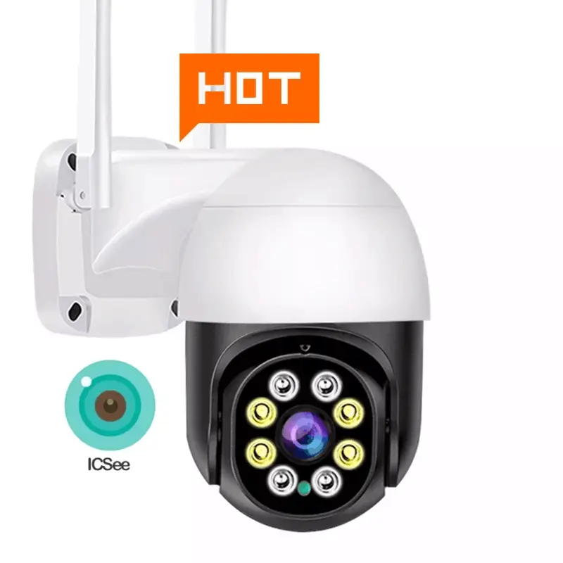 Hot Sale Ai Auto Tracking CCTV Camera PTZ Camera WiFi 1080P Color Night Vision Dual Light 2MP Outdoor Alarm Surveillance