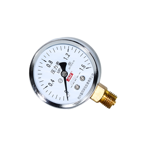 DKV <span class=keywords><strong>Y</strong></span> Series สีดำเคสเหล็กสีดำความดัน<span class=keywords><strong>100</strong></span>มม. 6bar 10bar 80psi เหล็กสีดำเชื่อมต่อเปลือกเหล็กด้านล่างเกจความดันแห้ง - Product Image 2