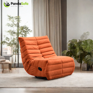 Silla Puff Plegable Moderna y Ecológica de una Plaza, Tapizada en Tela de Terciopelo y Cuero Sintético, Ideal para Apartamentos y Salas de Estar, Gran Venta CY - Product Image 1