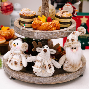 Pequeño árbol <span class=keywords><strong>de</strong></span> Navidad y adornos <span class=keywords><strong>de</strong></span> bolas <span class=keywords><strong>Muñeco</strong></span> <span class=keywords><strong>de</strong></span> <span class=keywords><strong>nieve</strong></span> y alce Colgante Muñeca Regalo para decoraciones festivas - Product Image 2