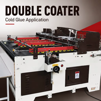 Machine à coller les boîtes en carton ondulé de haute qualité avec alimentation par courroie de laminage à pression et double ligne de collage