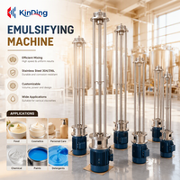 Homogénéisateur mélangeur doseur à cisaillement élevé, hydraulique électrique à haute vitesse, mobile, pour crème cosmétique, avec pompe chimique en acier inoxydable